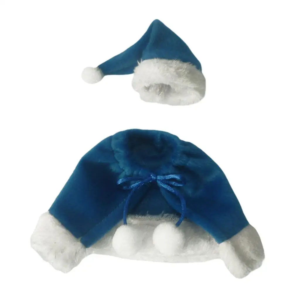 Christmas Wine Bottle Wrap Blue Fabric Holder Home Table Decoration Ornament for Festive Party