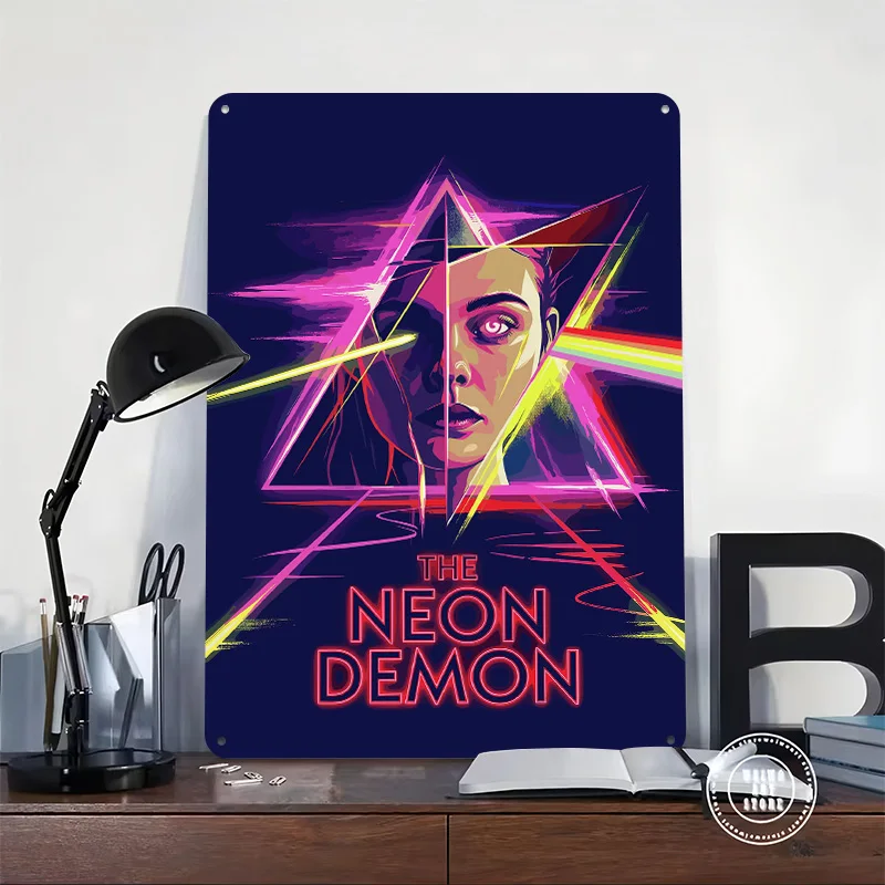 The Neon Demon Movie Printed Poster Customized Retro Wall Art Vintage Metal Tin Signs for Decoration Bedroom Room Accessories