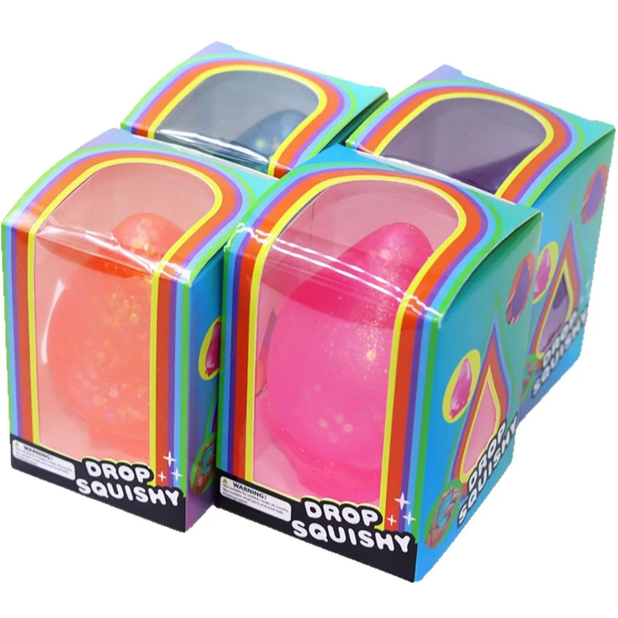 Kids Squishy Soft Cube Zero Stress Ball Sensory Toys Autism Squeeze Toy Kawaii Dream Drop Squishies for Children's Birthday Gift