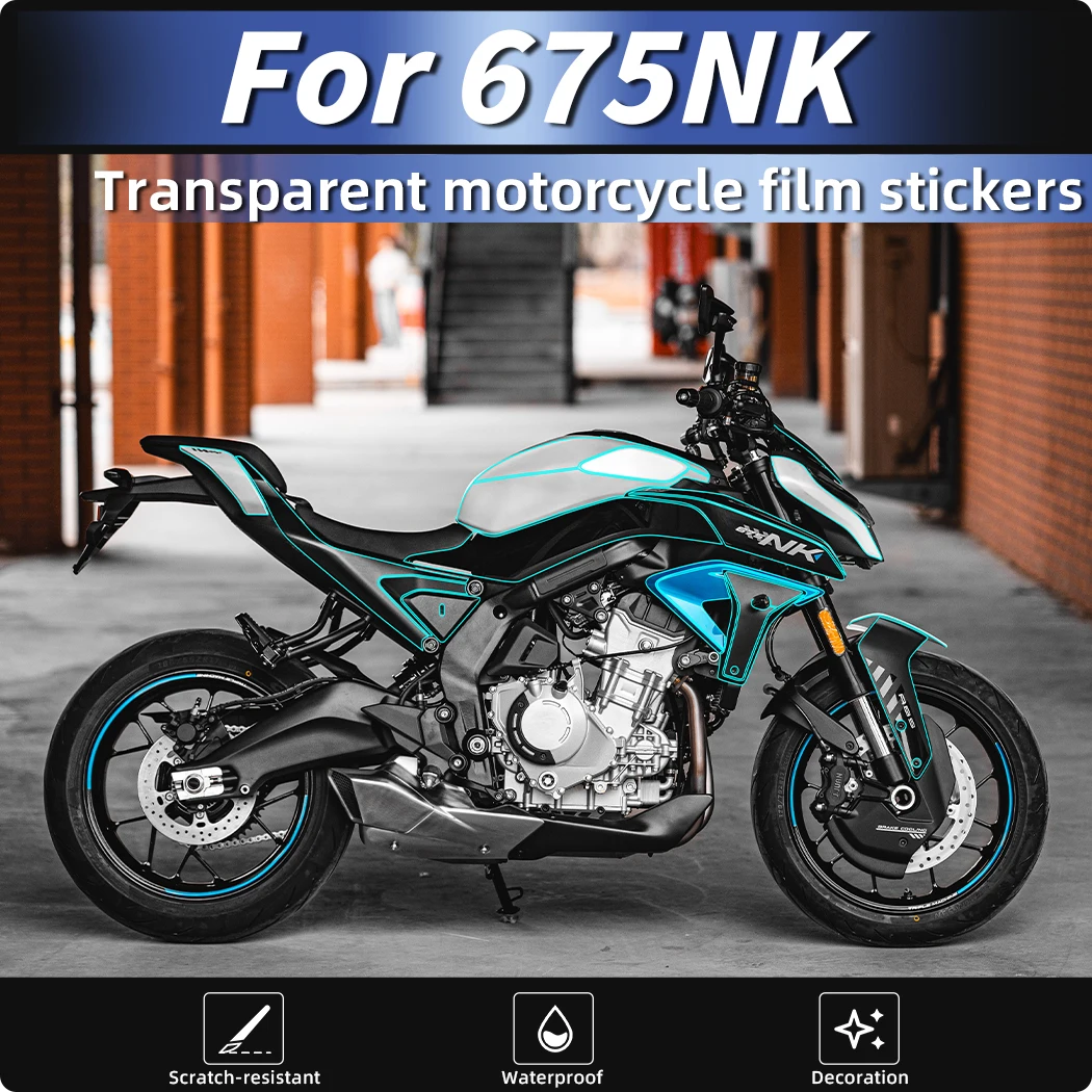 

For CFMOTO 675NK Motorcycle Front Rear Lamp Transparent Protective Stickers Anti-Scratch Shockproof Motorcycle Accessories