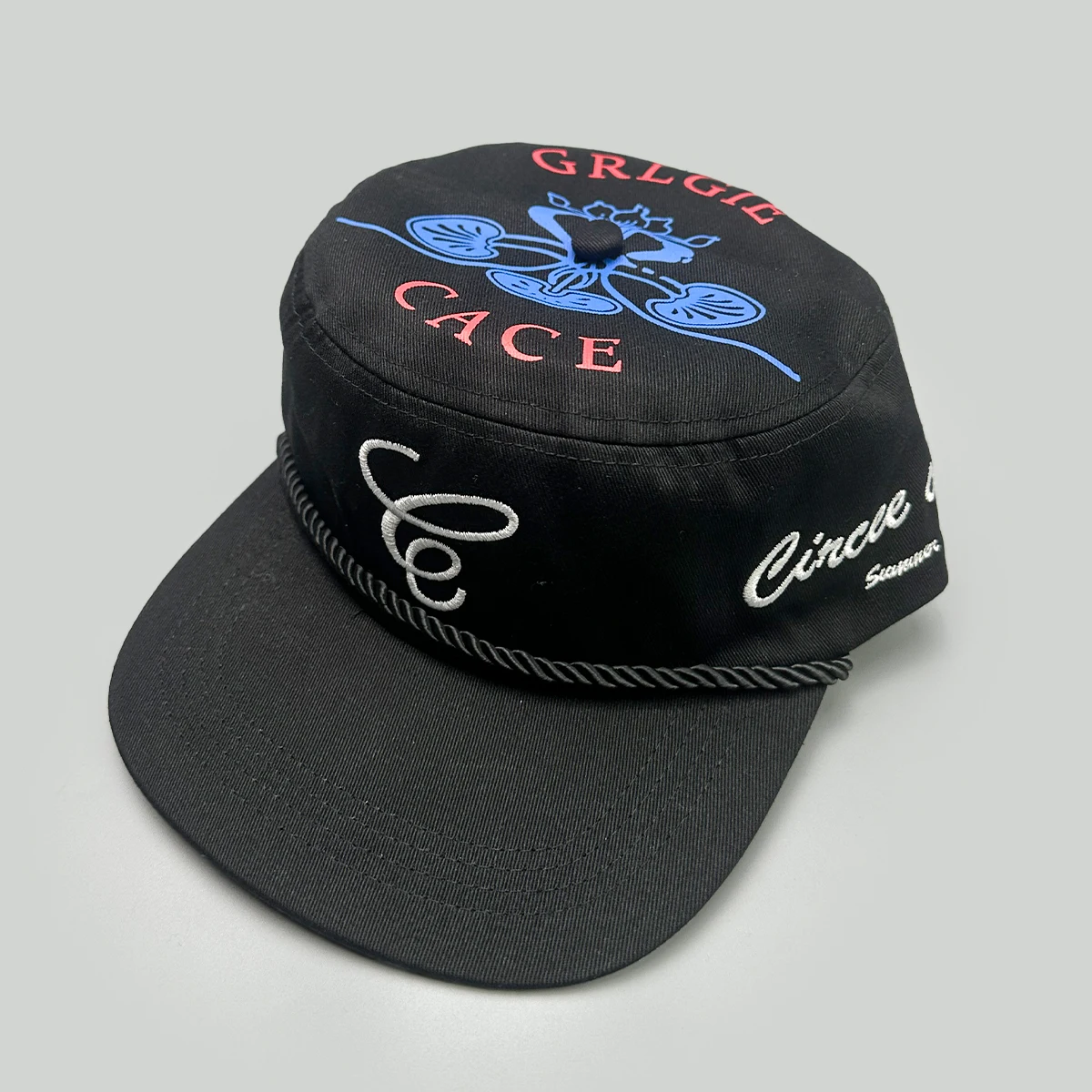 Color Block Embroidered Letters Rose Baseball Hats New Men Women Sunshade Street Versatile Polka Dot Fashion Niche Peaked Caps