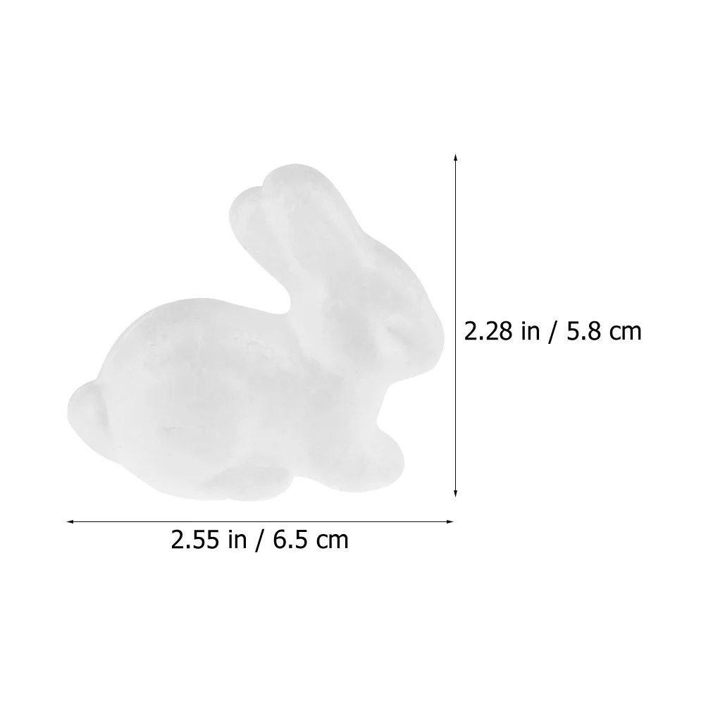 30 Pcs Bubble Bunny Rabbit Shape Bunnies Toy Toys Easter Foams DIY Animal Model Statue