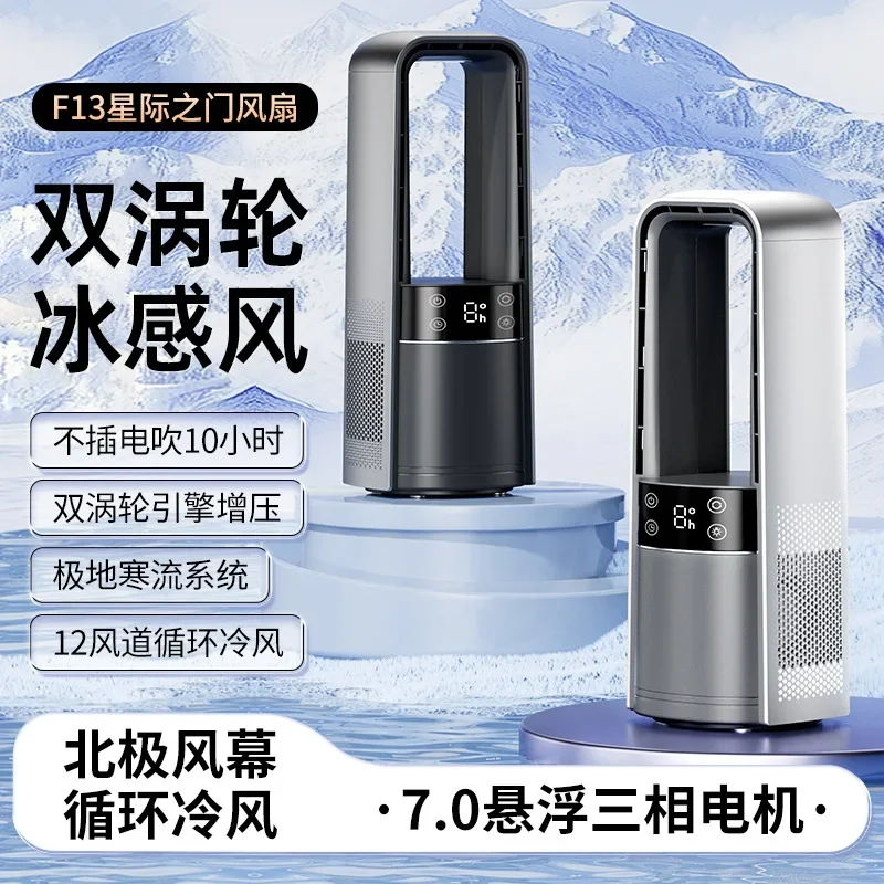 

new household dormitory air conditioner fan USB cold fan, atomization and humidification, desktop cold