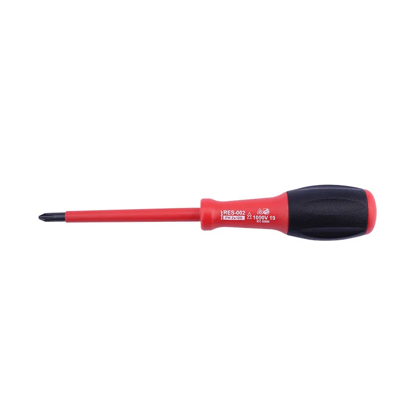 Japan Rubicon Insulated Screwdriver VDE1000V Phillips PH0/1/2 Flat Head 2.5/3.0/3.5/4.0/5.5/6.5mm Driver