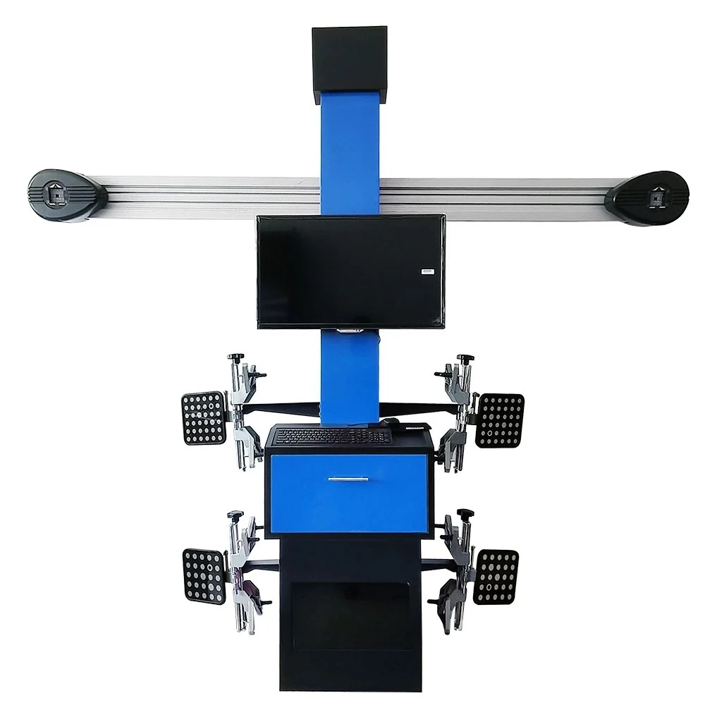New Adjustable Complete Sensors Laser Wheel 3D Alignment Car Tire Balancer 110V/220V High Precision 147KG Max Wheel Weight Tire