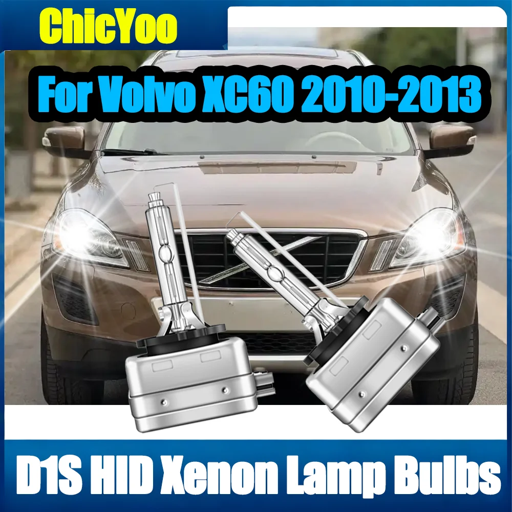 

2PCS Car Front Lights 20000LM D1S Xenon Headlight Bulbs High Power 6000K Super White 12V 24V Car Lamps For Volvo XC60 2010-2013