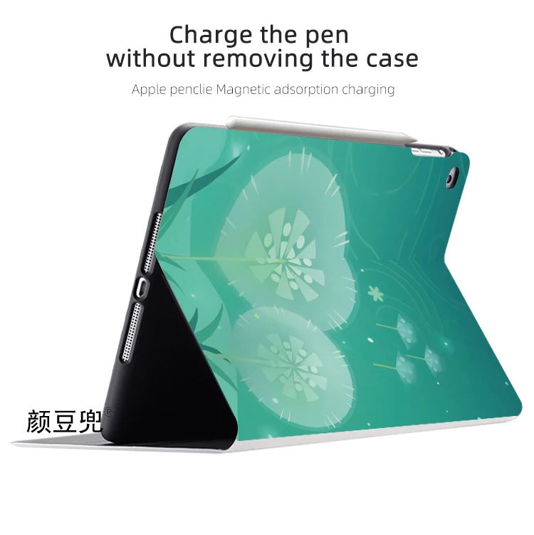 Barbatos Venti Anime Genshin Impact Case do iPada 10.2 7. 8. Air 4 5 Mini 5 6 Luksusowe silikonowe etui do iPada Air 4 iPad Pro11