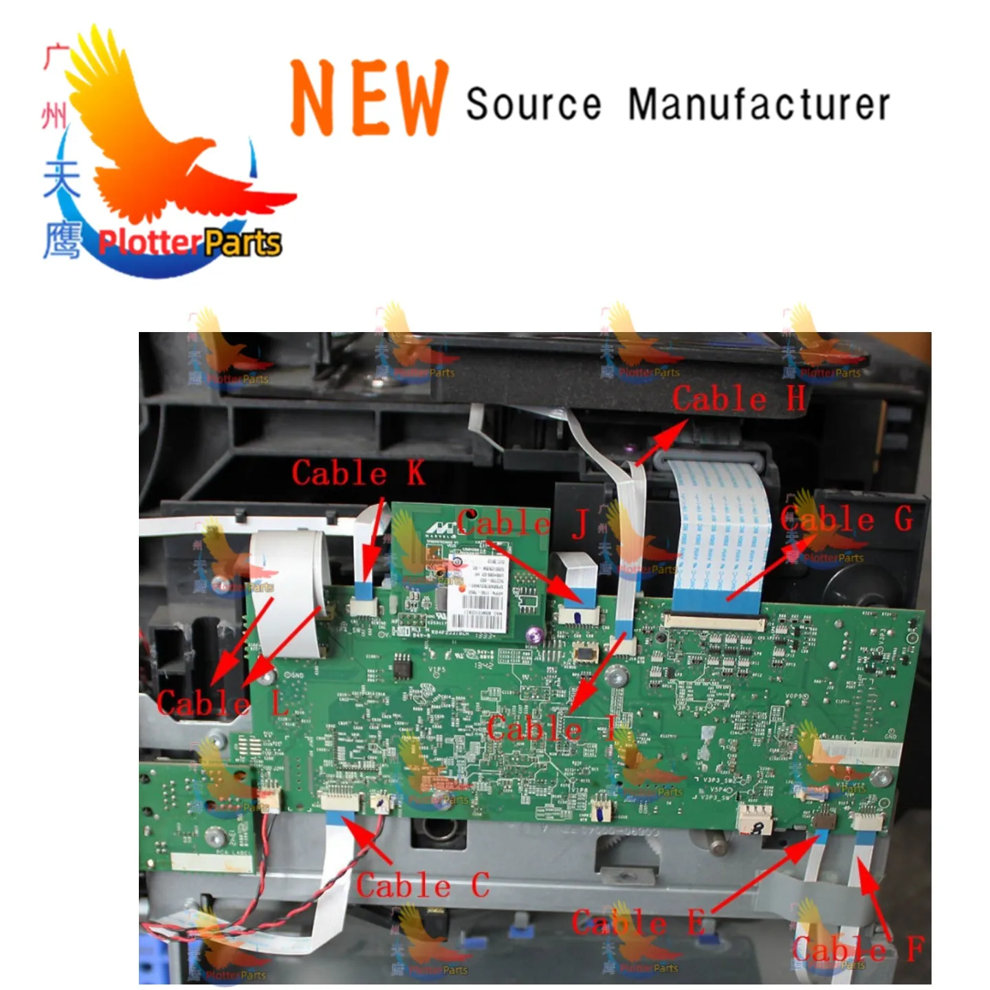 

НОВЫЙ плоский кабель FFC для плоттеров HP DesignJet T650 T630 T520 T830 T730 T850 T870 T250 T120 T908, комплект для обслуживания CQ893A 5HB10A