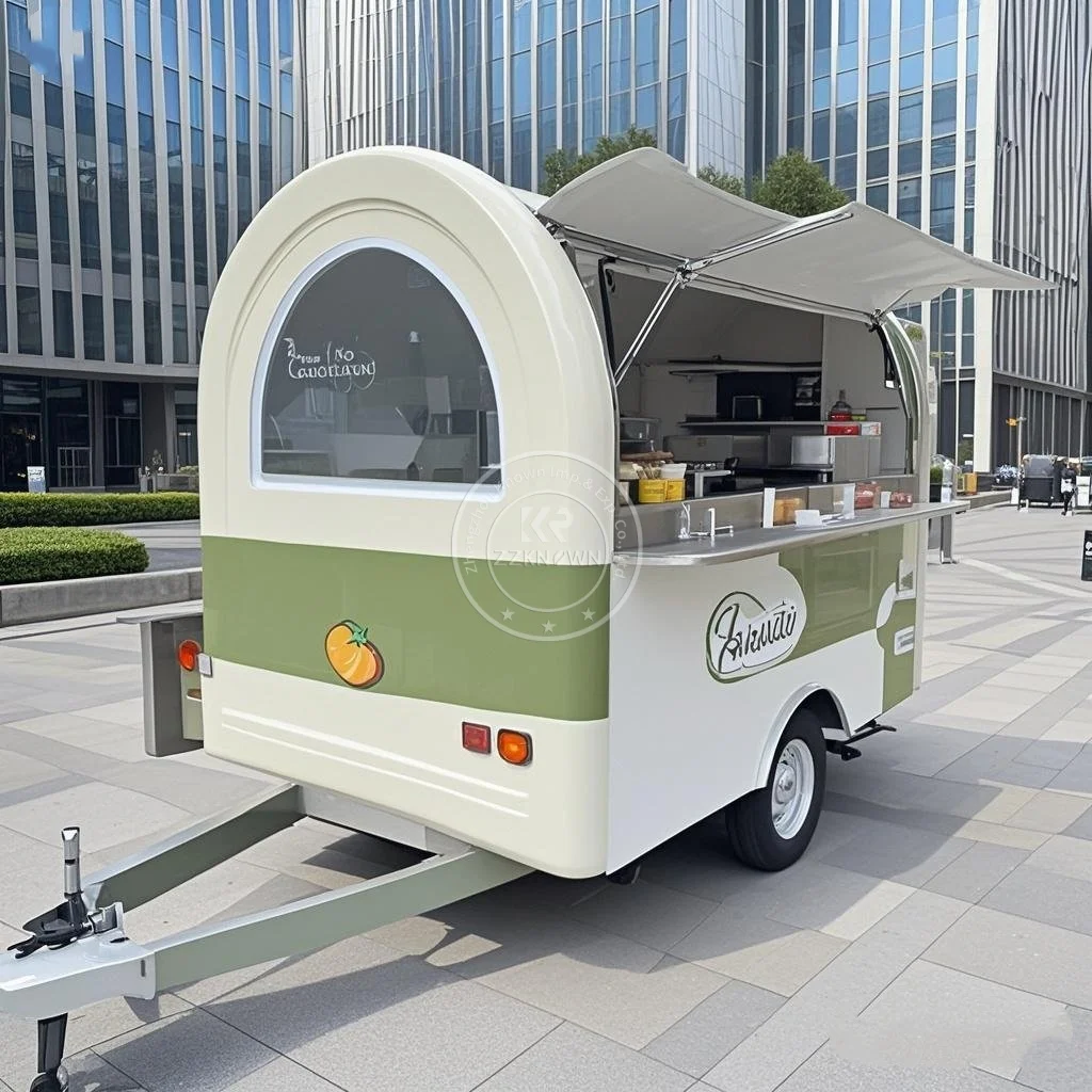 New Design DOT Certificate Food Trailer Pizza Concession Trailer Food Trucks Mobile Food Trailer with Full Kitchen
