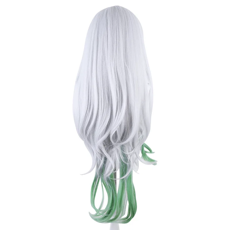 Genshin Impact Dachi Shu Wang Parrucca Cosplay Tenshi Simulazione in silicone Cuoio capelluto Grandi capelli ricci con riflessi