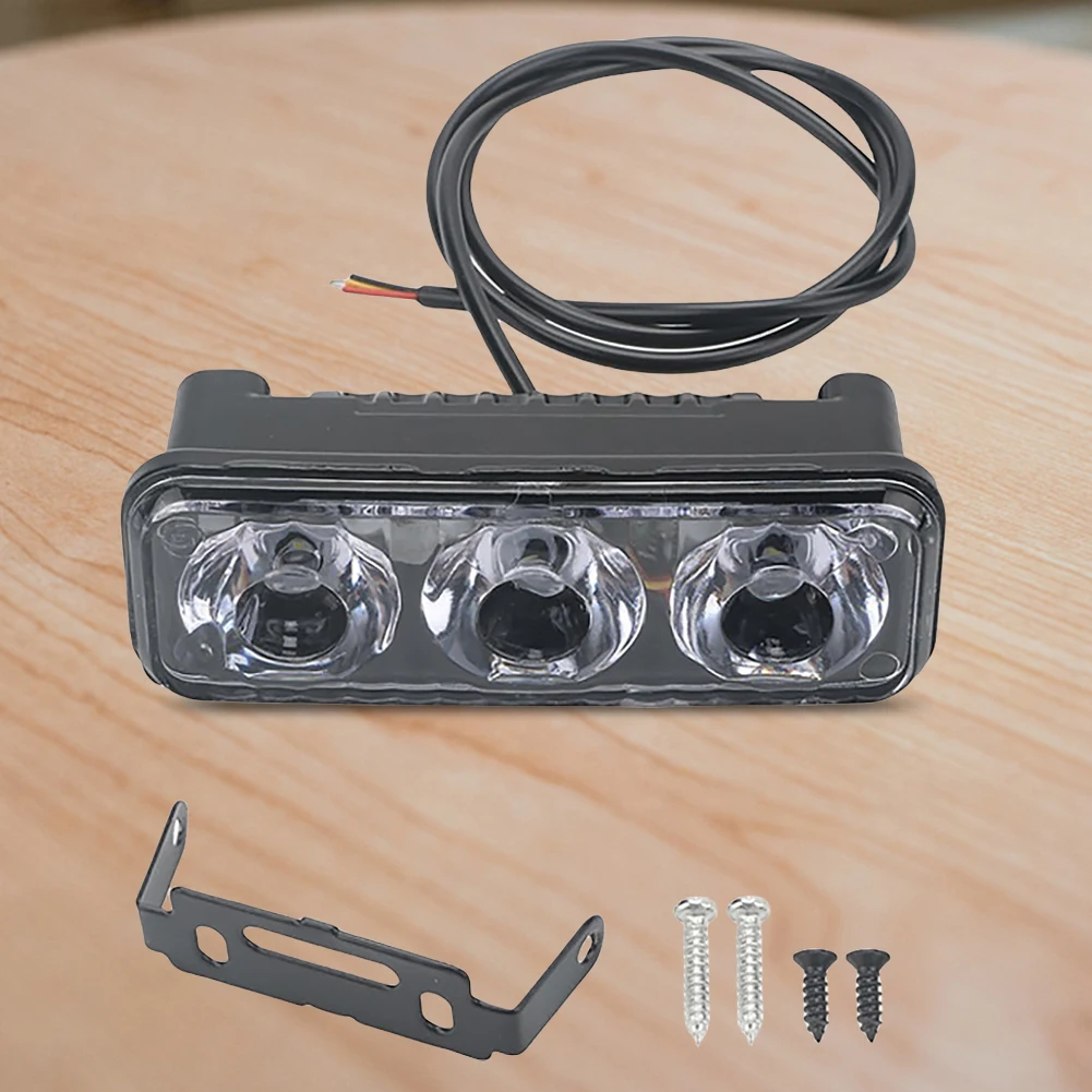 Luz de circulación diurna impermeable para coche, luz de trabajo automática, 3LED, 12V, luz de advertencia para coche, SUV, sedán, vehículo de automóvil