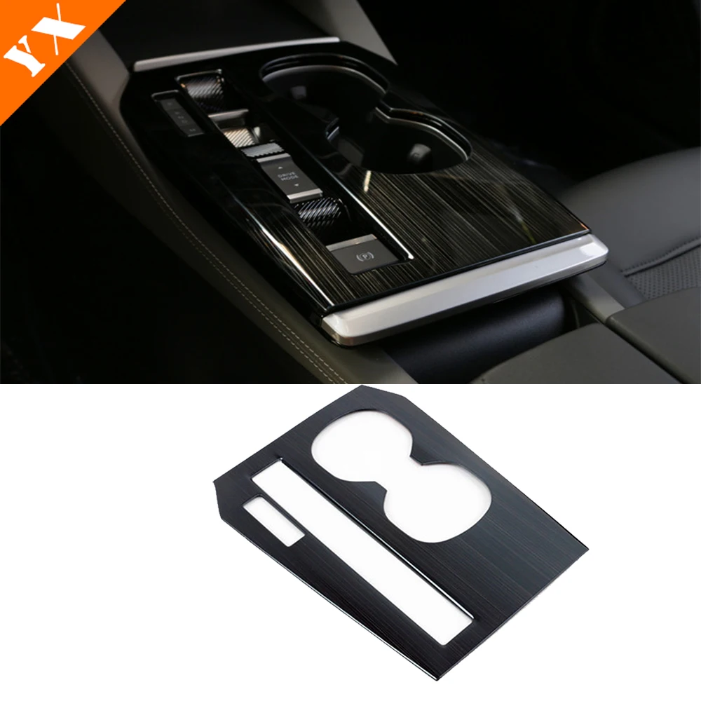 Accessori Auto Car Central Console Gear Shift Board Panel Cover Trim Carbon inossidabile per Citroen C5X 2021-2023