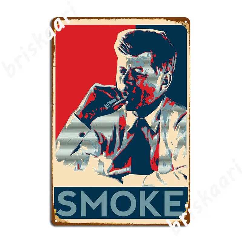 Smoke Kennedy With Cigar Obama Style Poster Graphic Poster Metal Plaque Club Party Kitchen Personalized Wall Decor