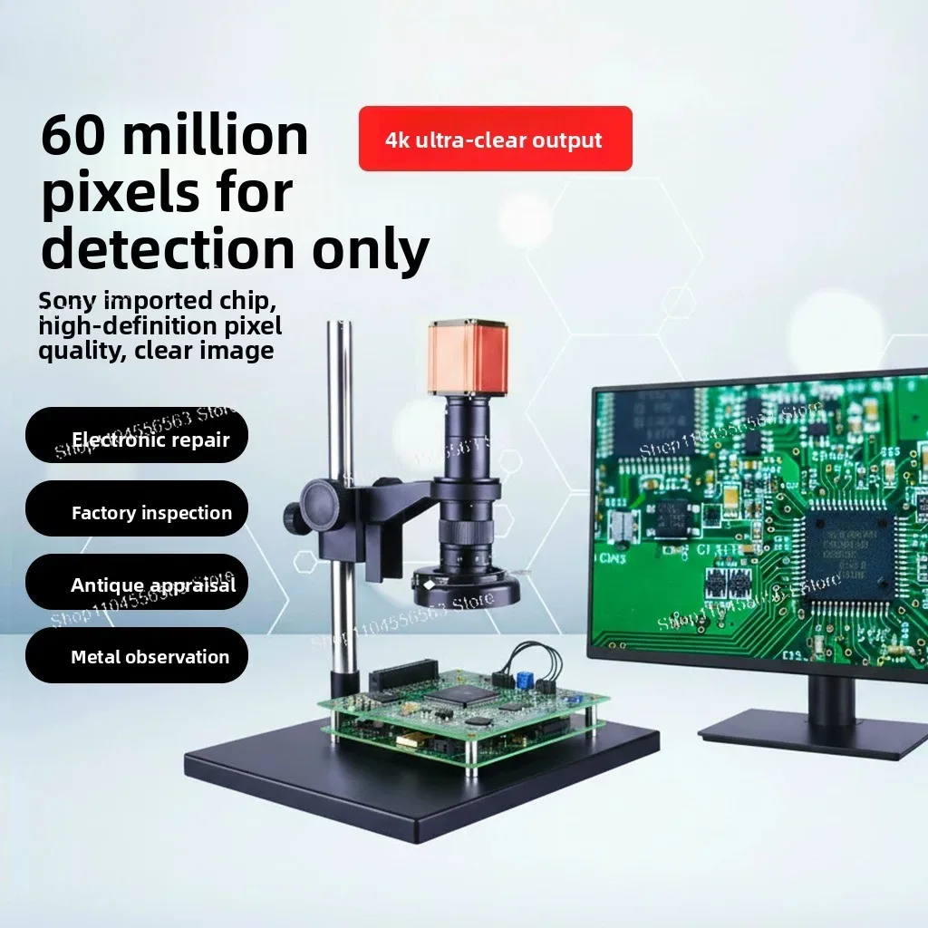 True 4K ultra-high-definition digital optic-electronic industrial microscope 135x CCD measurement