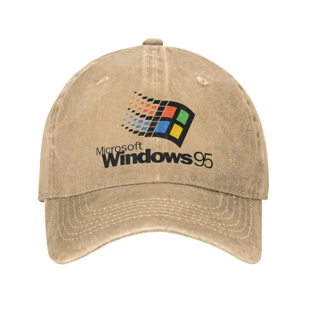 

2026 Summer Windows 95 Galaxy Baseball Cap Vintage Distressed Washed Sun Cap Men Women Outdoor All Seasons Travel Gift Caps