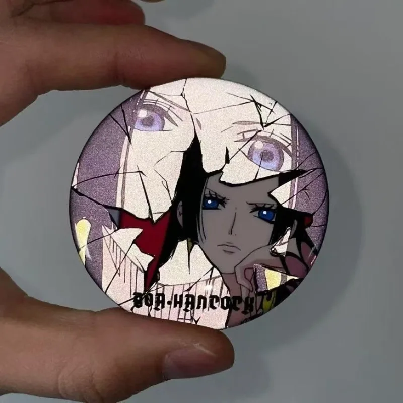 One Piece Fan Milk um die kaputte und reflektierende Barji Empress Ace Charakter Abzeichen Dekoration Anhänger Sammlung Geschenk