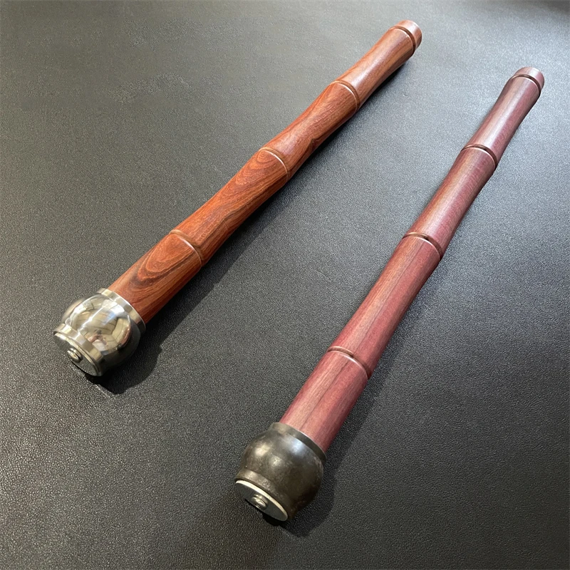 48cm Outdoor Portable EDC Liaojin Guduo Steel Hammer Soild Wood Hanle Car Emergency Window Breaking Short Stick Tool