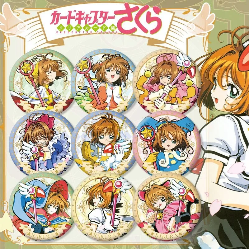 18pcs Cardcaptor Sakura Badges Fan-made Sakura Kinomoto Anime Merchandise Badges Li Xiao Lang Tomoyo Daidouji Kawaii Cute