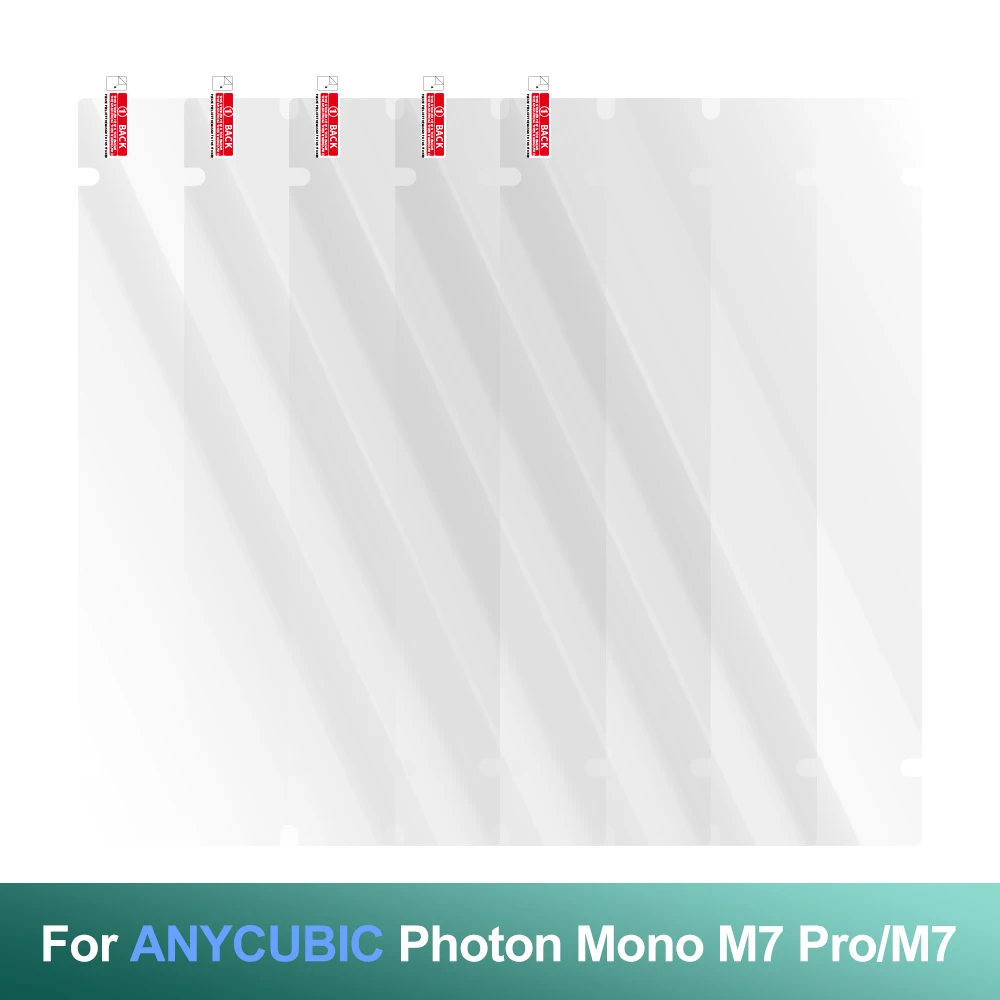 3D Printer Screen Protector Film for Anycubic Photon Mono M7 Pro/M7 10.1inch Resin LCD 3D Printer，5PCS Screen Protector