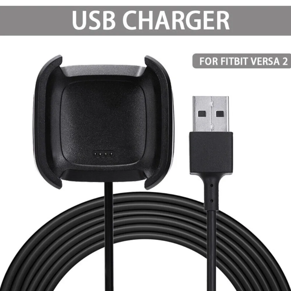 For Fitbit Versa 2 Compact Lightweight Charger Dock Base Lead Dock USB Charging Cables Charger For Fitbit Versa 2 Charger