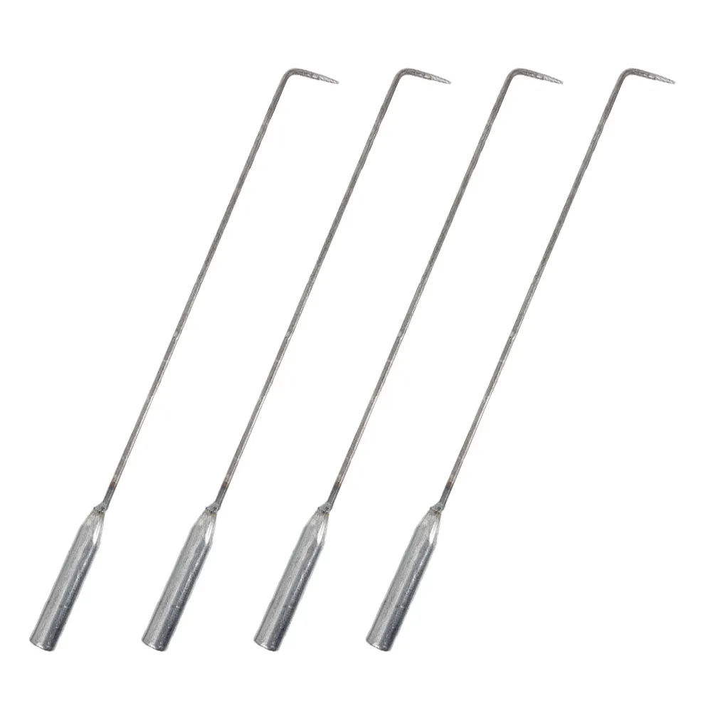 4Pcs Coal Hook Fireplace Poker Heavy Duty Fire Pit Tool for Indoor Outdoor Wood Stove Campfire Fireplace Tool Set