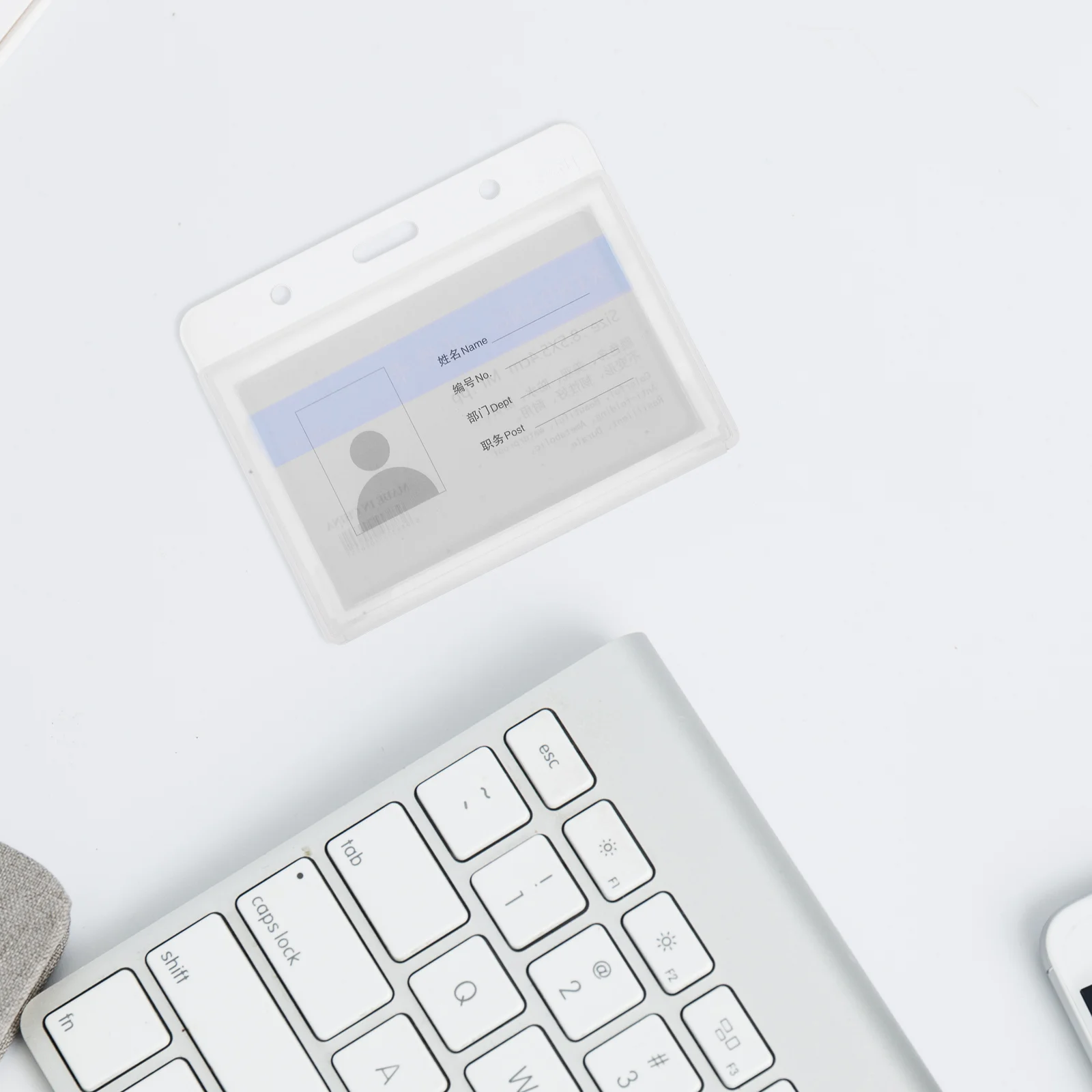 

10Pcs Waterproof Cards Protective Cover Plastic Badge Holder Horizontal Clear Id Card Sleeve Suitable for Business Staff Student