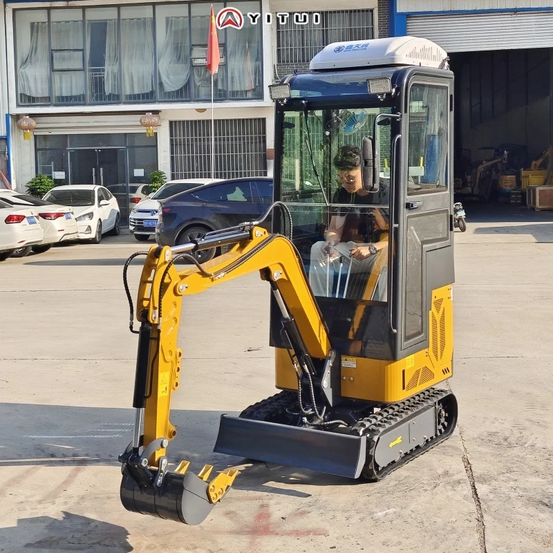 Il mini escavatore diesel Kubota personalizzato è potente e adatto per mini escavatore cabina multifunzionale per fattoria familiare