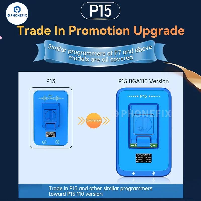 JCID P15 BGA110 Standard Set Trade In Promotion Upgrade For JC P13 P11/P7/P7 PRO/P7S/P8 Programmer Need Provide Old Host SN