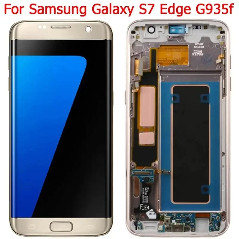 Imagem -02 - Tela Lcd Super Amoled para Samsung Galaxy s7 Edge G935 G935f Sm-g935fd Tela de Toque Montagem do Digitalizador Teste