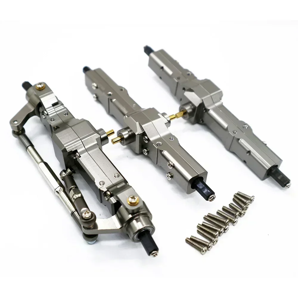 WPL C14 C24 B14 B24 B16 B36 1/16 RC 자동차 트럭 락 크롤러 트럭용 메탈 프론트/리어 브리지 액슬 기어 박스 RC 자동차 부품