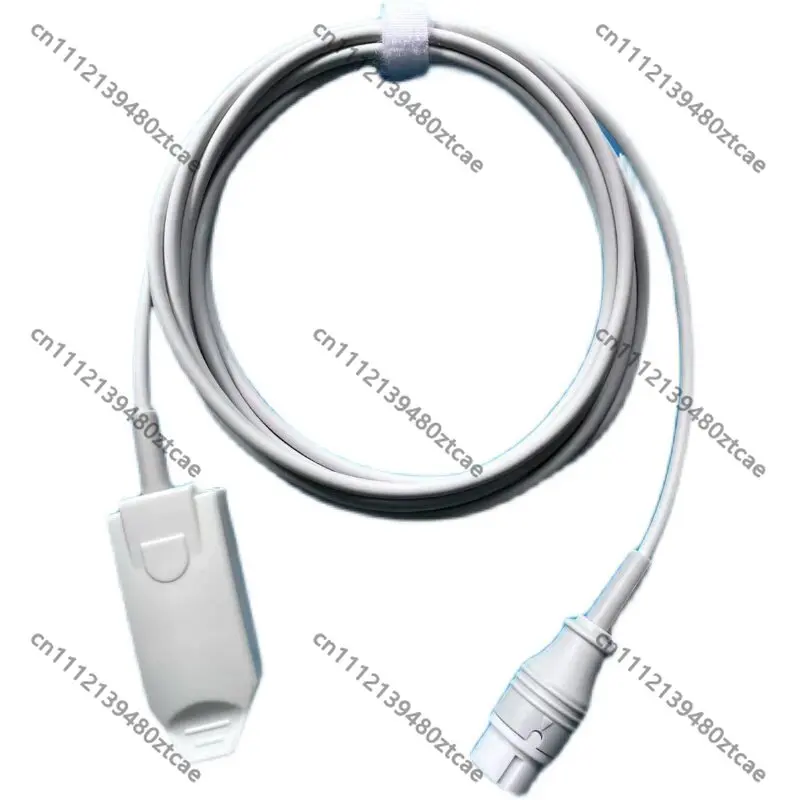 6Pin SpO2 Sensor, Reusable Finger Clip Pulse Oximeter Probe, Anti-Interference TPU Cord for STAR8000C STAR8000HC50 Monitor