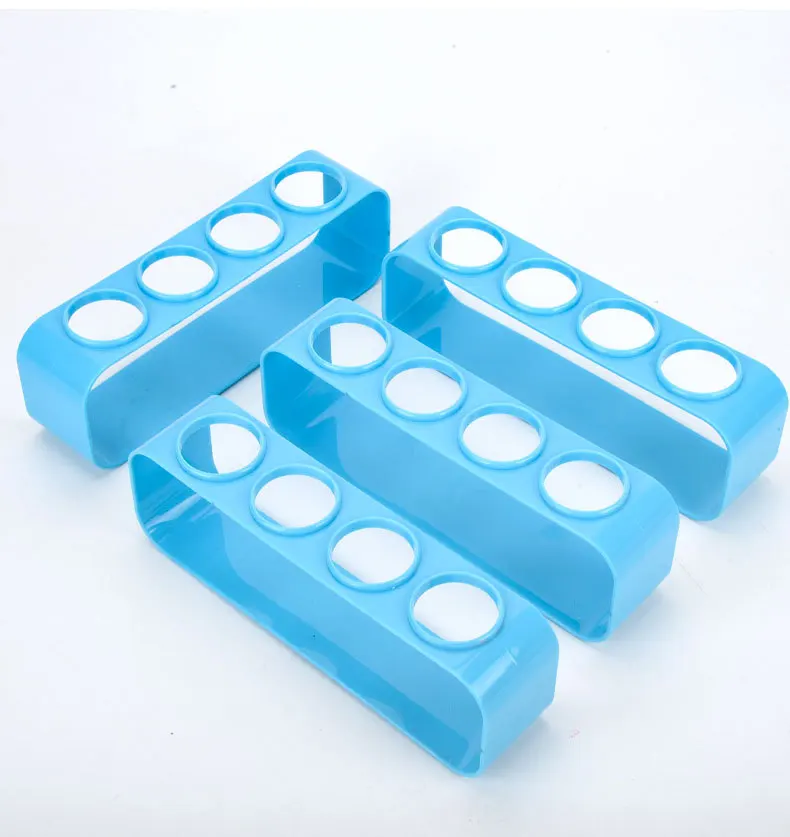 4 Way Tube Rack, Plastic Test Tube Holder, Centrifuge Tube Racks,5ml/10ml/15ml/20ml/25ml/50ml 4Pcs