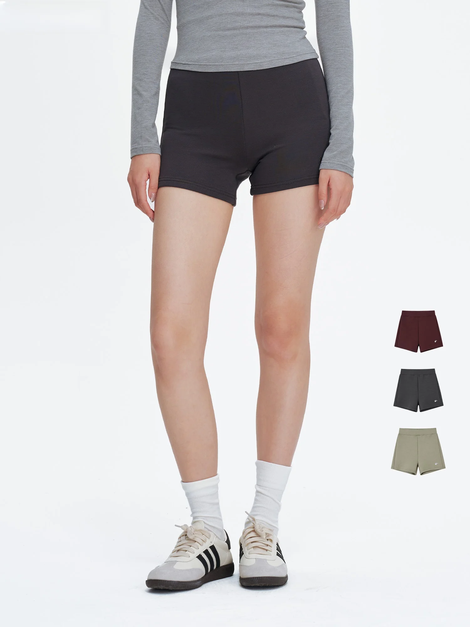 

Женские спортивные шорты с высокой талией для фитнеса, йоги и езды на велосипеде, повседневные, эластичные, утягивающие, ультракороткие, в американском стиле