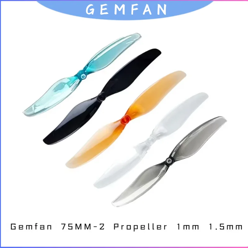 

Пропеллеры Gemfan 75 мм-2 PC, 4 пары, шаг 0,9 дюйма, 0,48 г для DJI Tello и 3-дюймовых FPV-дронов, отверстие 1,0 мм с адаптером 1,5 мм (обновленная версия)