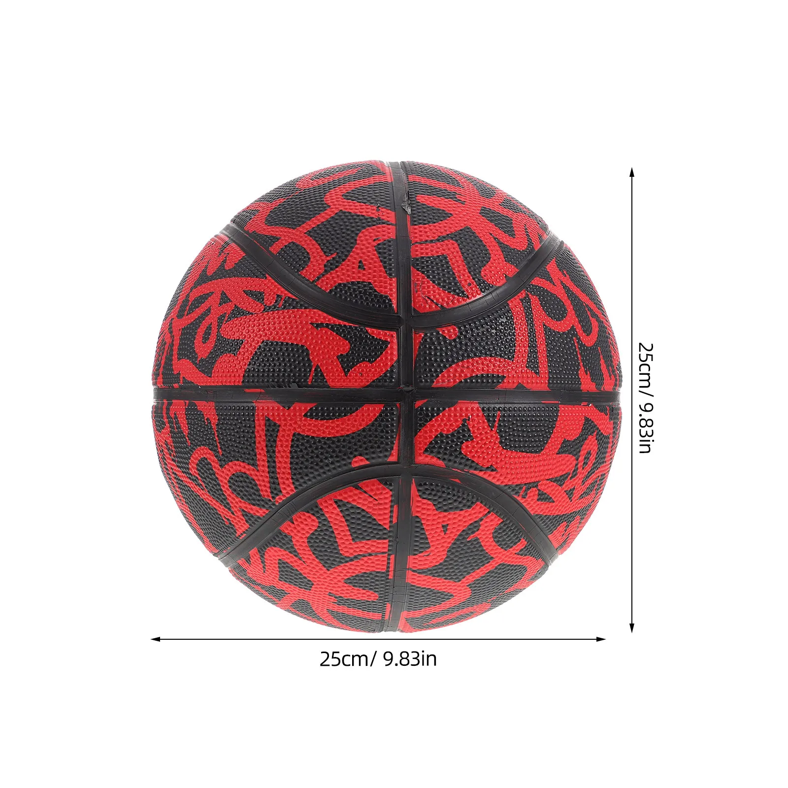 Juego de entrenamiento duradero para interiores y exteriores, estilo Graffiti de baloncesto de PU de tamaño estándar, para práctica de baloncesto juvenil, gimnasio