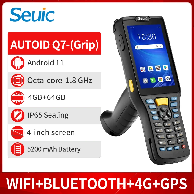 

（Seuic）AUTOID Q7S Handheld Terminal PDA Ultra Long Range Data Collector WMS Jushuitan Kingdee Vehicle Management APP Inbound and