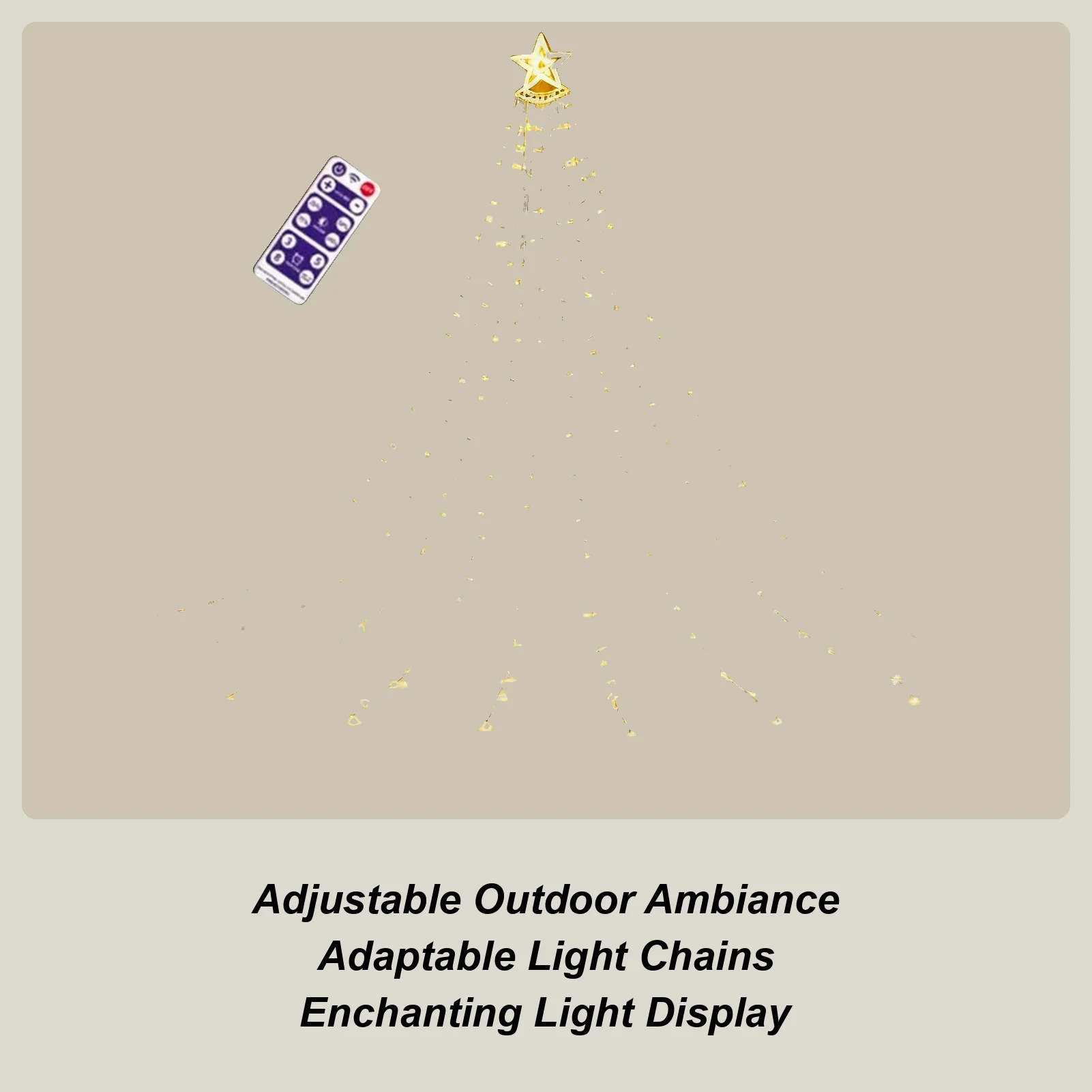 

Солнечные рождественские огни, наружное многорежимное звездное окружающее освещение, рождественские огни на солнечной энергии, уличный декор для садовой дорожки
