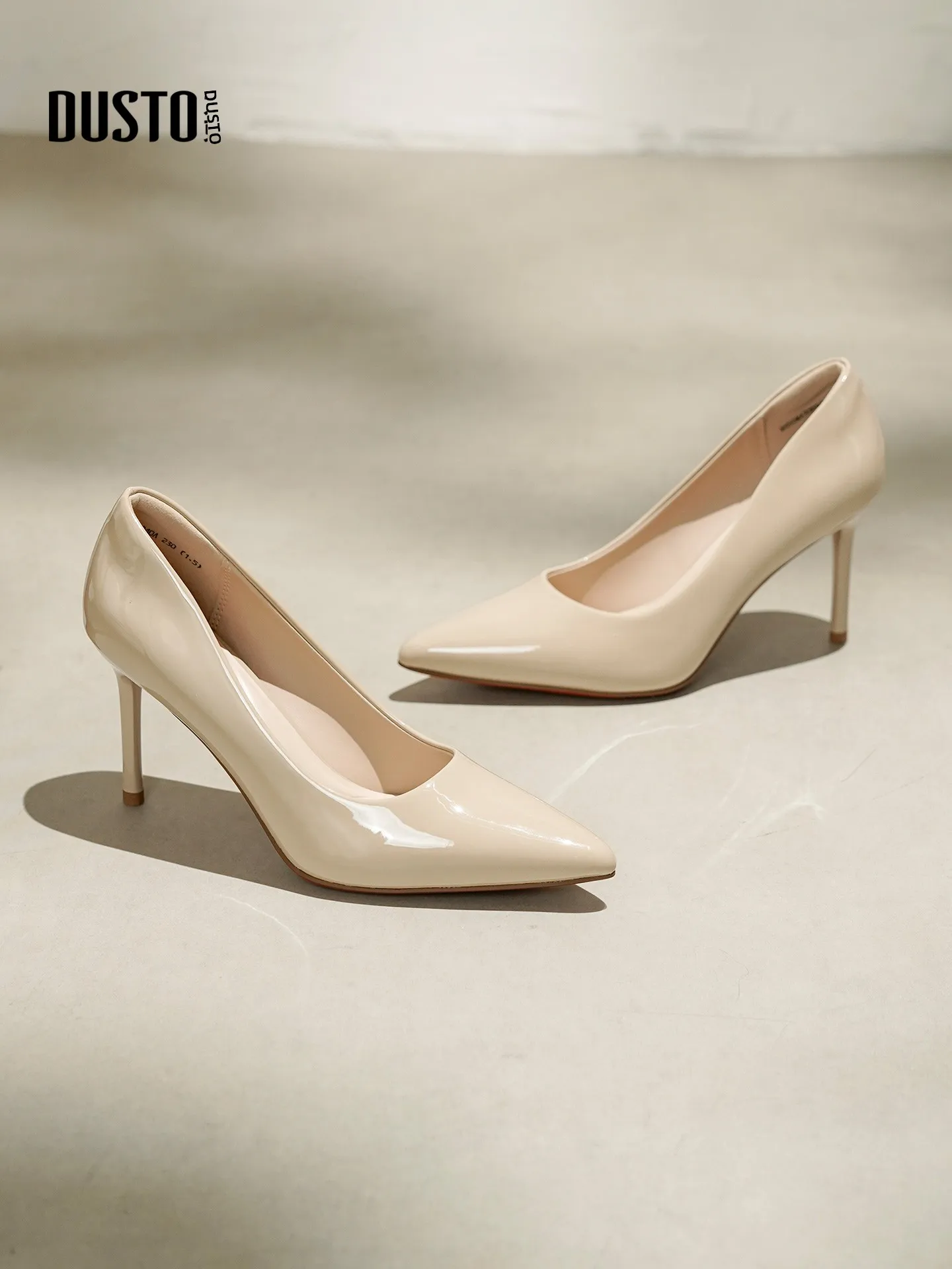 dusto-elegant-nude-red-bottom-high-heels-women's-shoes-spring-summer-pointed-toe-thin-high-heel-patent-leather-slip-on-shoes