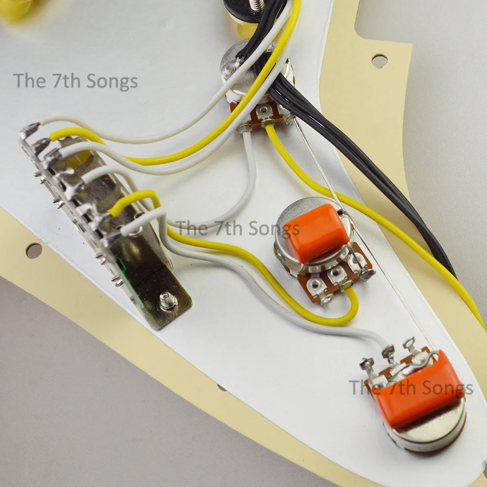 Texas Rock Alnico 5 SSS ST Electric Guitar Loaded Pickguard Alnico V Pickup Guitar Wiring Pre-wired view 6