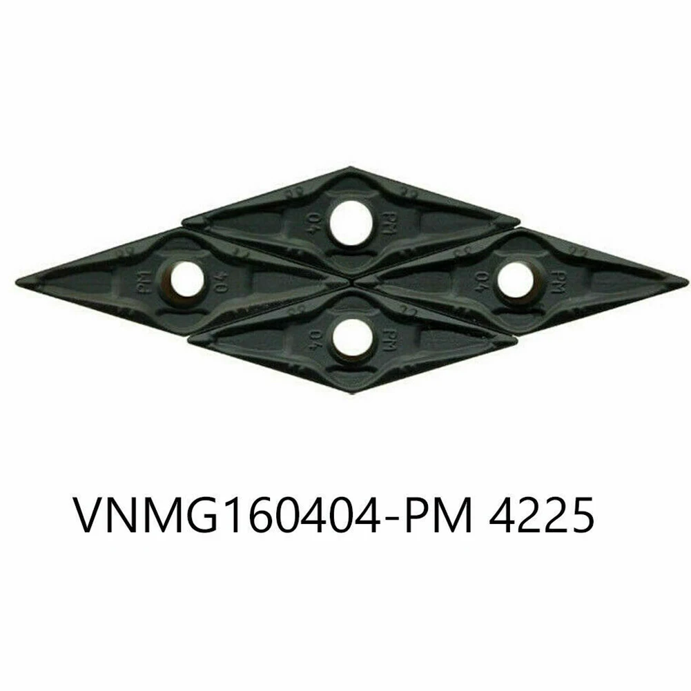 10Pcs/box VNMG160404-PM Grade 4225 Insert VNMG 331-PM CNC Carbide Inserts Toolholding Workholding CNC Metalworking Manufacturing