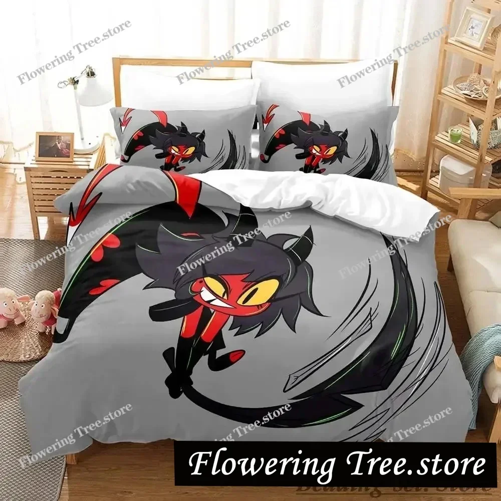 2025 Loona boss Bedding Set Single Twin Full Queen King Size Bed Set Adult Kid Bedroom Duvetcover Sets Anime parure de lit Bed02