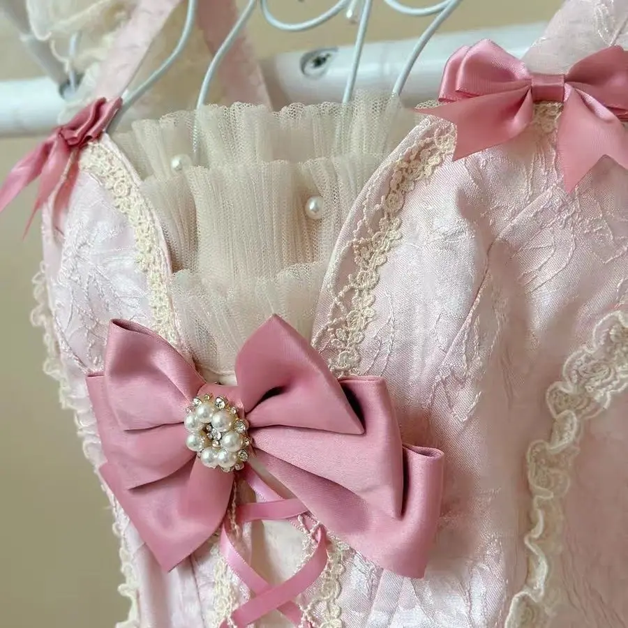 SOIOMES【달콤한 꽃바다】여름 슬리밍 프린세스 드레스 스위트 로리타 발레 드레스 생일 파티 로리타 베스티도