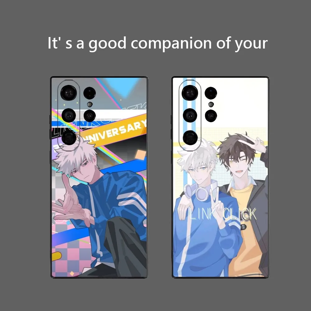 

Anime L-Link C-Click Phone Case for Samsung Galaxy S25 Ultra S22 S23 S24 Ultra S21 S20 5G Protective Soft Silicone TPU Funda