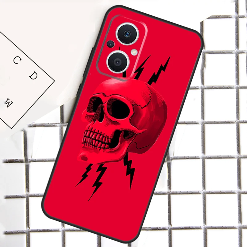 Чехол Lightning Bones для OPPO Reno 13F 12F 14F 11F 10 11 12 13 14 Pro 8T 7 8 Lite OPPO Find X8 X6 X5 Pro
