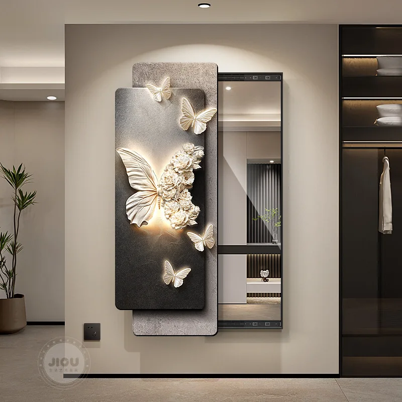 

Sub-decorative painting home push-pull full-length mirror hidden full-length mirror hidden