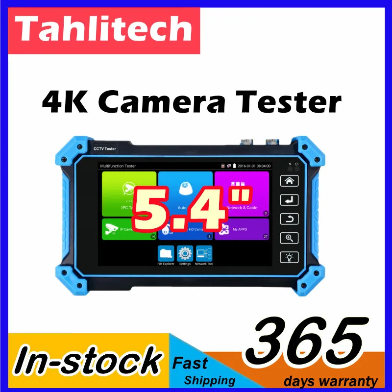 

CCTV-tester-monitor IPC camera tester poe 8MP AHD TVI CVI SDI cable tracer RJ45 cable TDR test Rapid ONVIF cctv tester tool