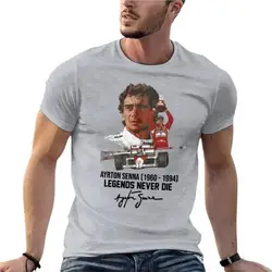 Ayrton Senna 1960-1994 Legends Never Die Oversize T-Shirt Custom Men'S Clothes 100% Cotton Streetwear Large Size Tops Tee