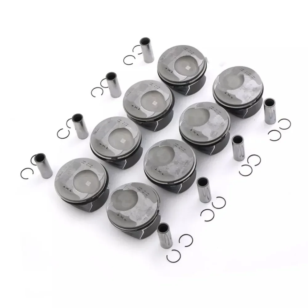 Engine Parts Pistons & Rings Kit STD Fit 4.8 L V8 GAS For Porsche Cayenne Panamera S / 4S / GTS M48 4.8L 94810304825 2007-2019