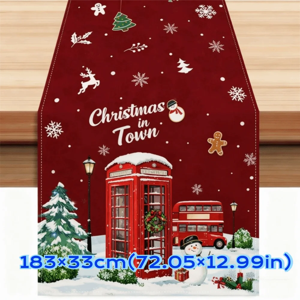 السنة الجديدة عيد الميلاد الجدول عداء عيد الميلاد حفلة نافيداد هدية عيد الميلاد الجدول العلم غطاء الطاولة غطاء الطاولة ديكورات للطاولات المنزلية #1