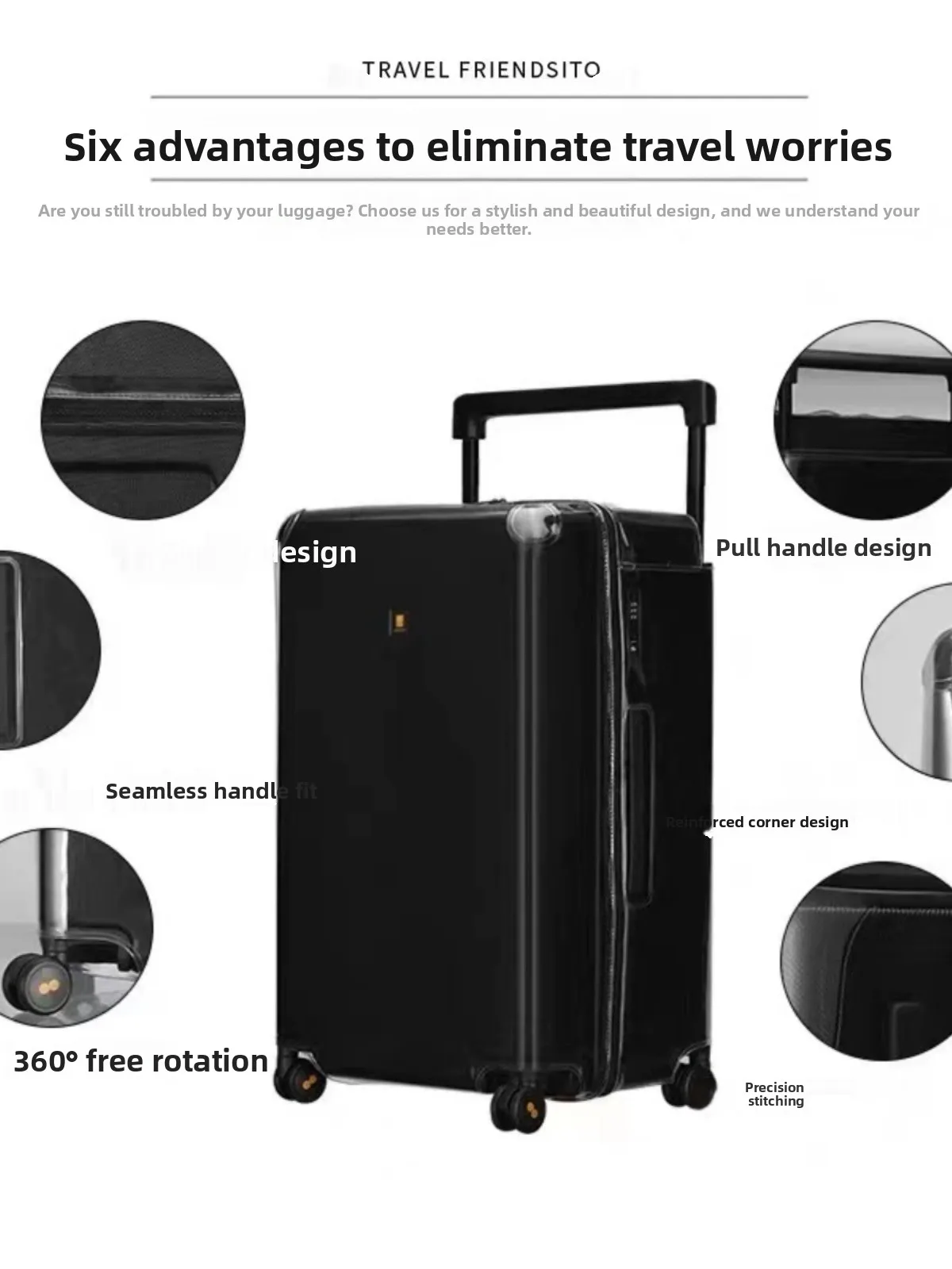 Staubdichte Tasche für Horizon 8 Wagon Bag Lage Che-In Verschleißfeste, nicht abnehmbare Kofferabdeckung 26 Zoll 28 Zoll